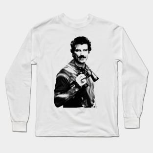 Tom Selleck Retro 80s Long Sleeve T-Shirt